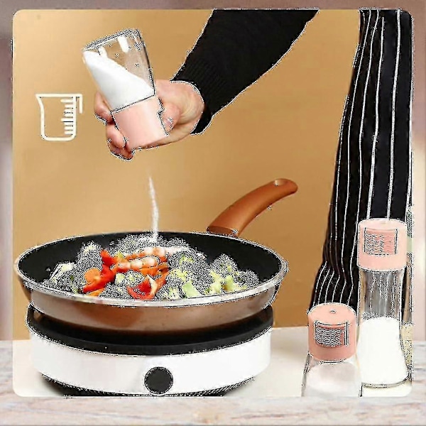 Konisk Kryddflaska För Kök, Kryddflaska Med Tryckdosering, Salt- Och Pepparströare Exakt Kvantitativ, Krydddispenser 4st