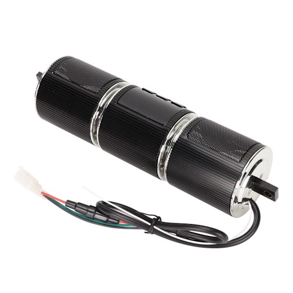 Motorcykel Bluetooth högtalare Trådlös IP54 Vattentät DC12V Styrmonterad Audio Sound System Svart