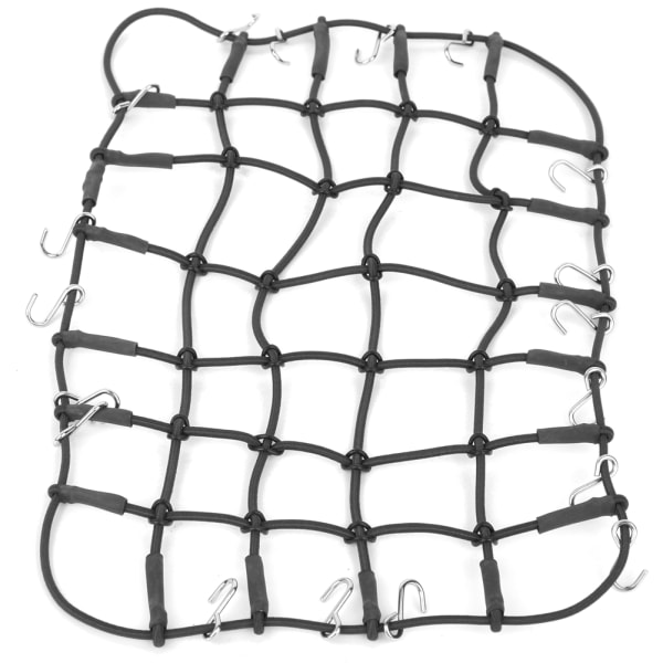 Elastiskt bagage takräcke nät töjbart simuleringstillbehör för 1/8 1/10 RC CrawlerBlack