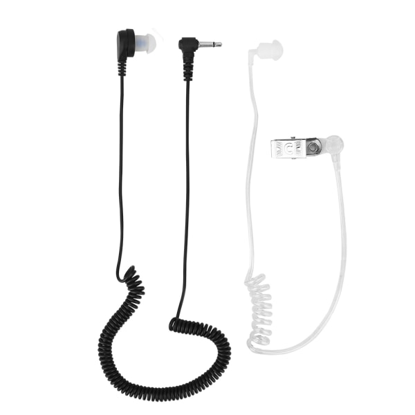 3,5 mm Mono Listen Only Overvåking Akustisk rør Ørestykke Headset Anti-stråling for radio