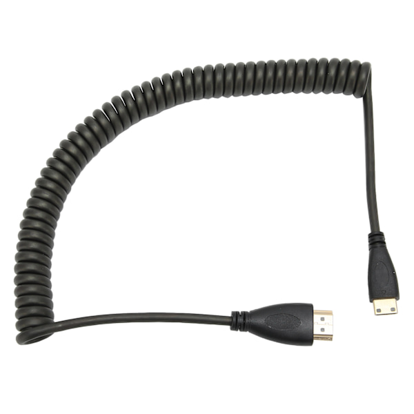 HD Multimedia InterfaceA till HD Multimedia InterfaceC Adapterkabel Spiralkabel Rak Huvud