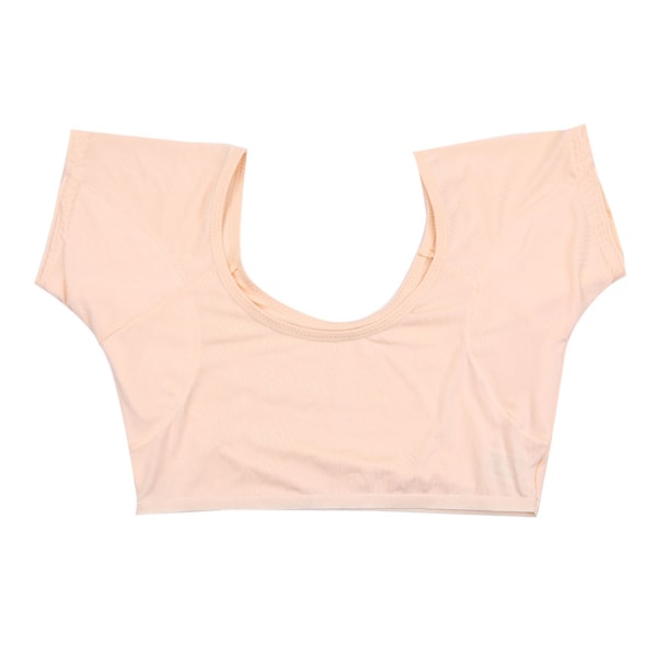 Svettevest under armene Kortermet Svetteabsorberende Pullover Design Vaskbar Armhule Svettevest for kvinner Jenter Hudfarge L