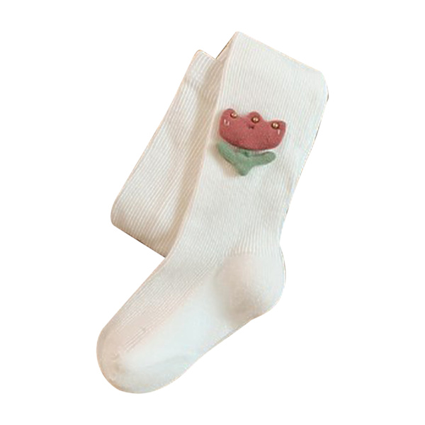Flickor Strumpbyxor Stickade Bomull Footed Leggings Strumpor Andas Varm Toddler Strumpbyxor för Höst Vinter S