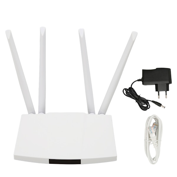 4G WiFi-router 300 Mbps Micro SIM-kortspor 4 antenner 32 brugerkapacitet Mobil WiFi Hotspot til Asien Europa 100-240V EU-stik
