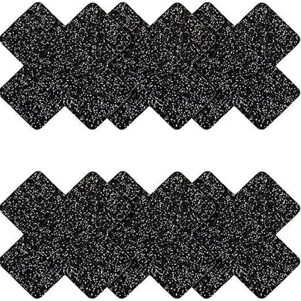 Kertakäyttöiset Black Cross nänninsuojukset - 6 paria