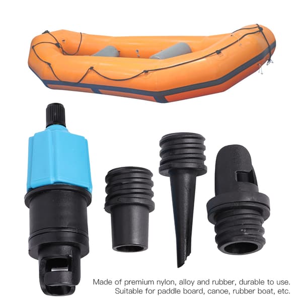 SUPs Pumpeadapter Oppblåsbar Luftventiladapter med 3 Luftkraner for Paddle Board Kano Angrepsbåt