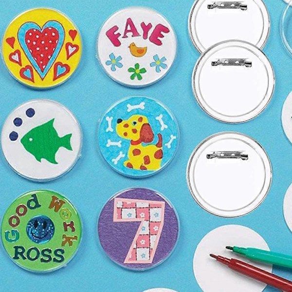 36 STK. Make Her Customizable Badge 44mm Pin til DIY Håndlavede Idéer (36 stk.)