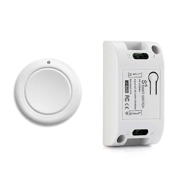 Smart Hem Trådlös Ljusbrytare RF 433 MHz Fjärrkontroll AC 110V 220V Mottagare Tryckknapp Sovrum