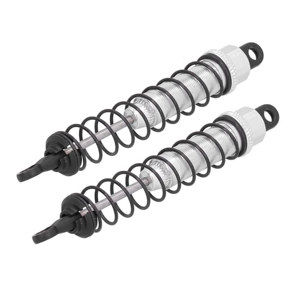 2 stk. 97 mm RC aluminiumslegering støddæmper til TRAXXAS SLASH 2WD RC biler sølv
