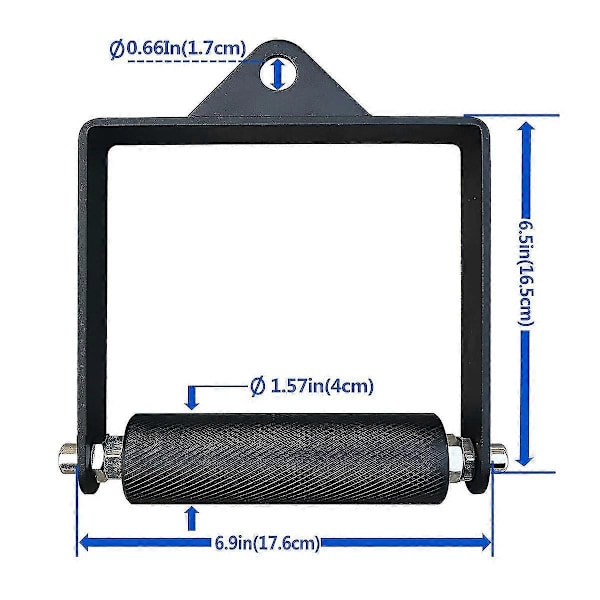 Gym Lat Pull Down Pulley Kabel Maskin Håndtak Feste Fitness Armbryting Trening Markløft D Form Håndgrep-4CM-B15