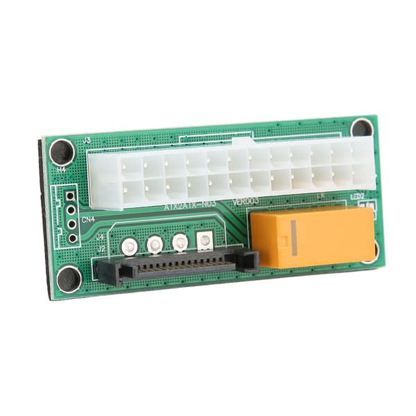 Dobbelt strømforsyning Sync Starter ATX24pin Sikker Stabil Transmission Plug and Play Strømforsyning Sync Starter