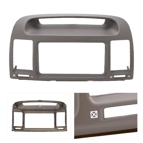 2Din bilstereo radio fascia CD instrumentbräda panelram ABS-ersättning för CAMRY 2000-2003