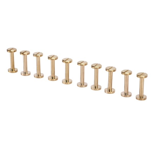 Rustfrie nagler, praktiske og enkle å installere, kleskruer for DIY-belter og veskedekorasjon, 10x4x20mm