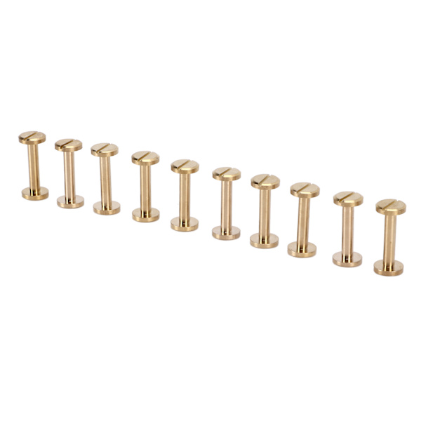 Rustfrie, praktiske og nemme at installere tøjnitter til DIY-bælter, tasker og dekoration - 10x4x20mm