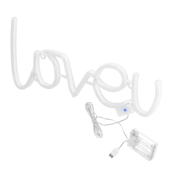 LOVEU Neonljus LED Färgglada Neon Skyltar för Heminredning Frieri Högtidsdekoration Blått Ljus