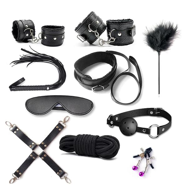 10 st/set justerbart sportkit Nyhet PU-läder träningsvävtejp set