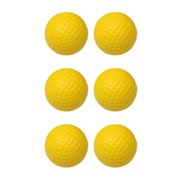 42,6 mm Golfbold PU Blød Monolags Golftræningsbold til Indendørs Træning Tilbehør Gul 12 stk.