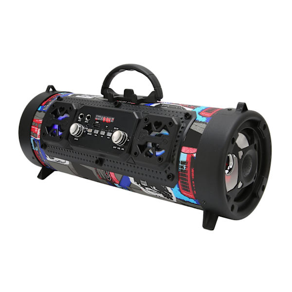 Bluetooth -kaiuttimet Graffiti RGB Langaton kaiutin ääniliitännällä subwooferilla kotijuhliin ulkona retkeilyyn