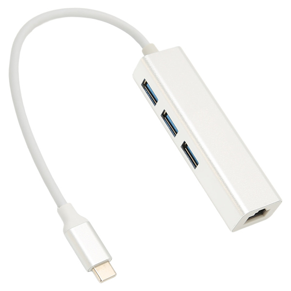 USB3.0 HUB Gigabit Trådbundet Nätverkskort 10M 100M 1000M RJ45 3 USB3.0 Gränssnitt Dockningsstation för Win