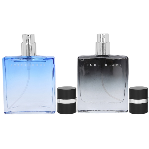 2st parfymsats för män glasflaska Långvarig doft Lätt smak Spray parfym 30ml