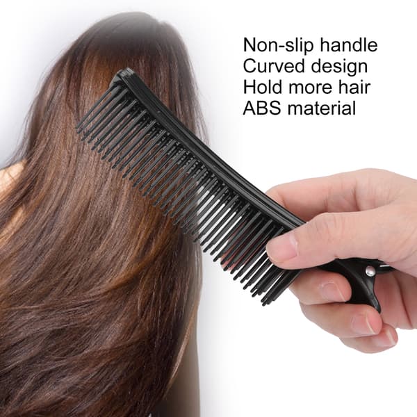 Lange Hårklemmer til Salonstyling - Anti-Slip Hårtilbehør (Sort)