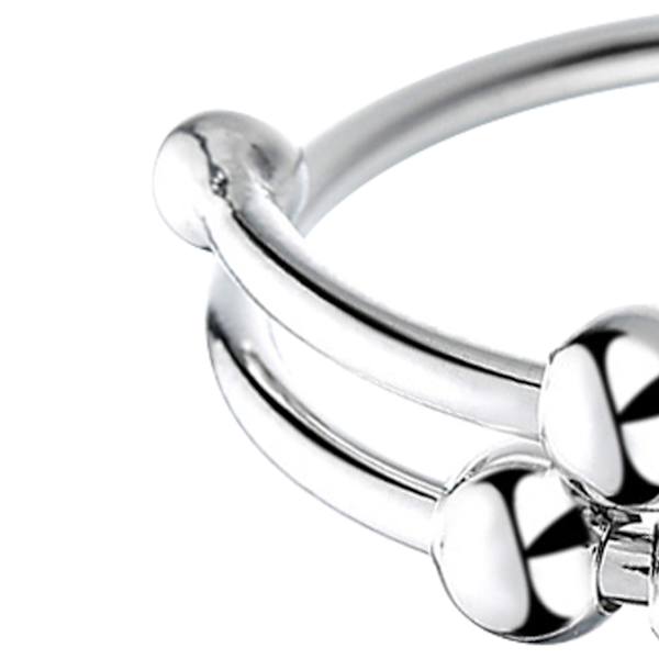 Kvinnor Dubbellager Ring Justerbar Öppen Hög Polsk Enkel Fashionabla Ring för Party Date Jul Alla hjärtans dag