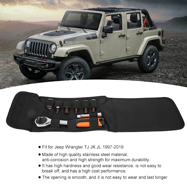 8 stk. fastnøkkelsett med fastnøkkel for Jeep Wrangler TJ JK JL 1997-2019