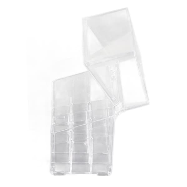 18 Gitre Akryl Læbestift Display Holder Læbepomade Kosmetik Opbevaringsboks Organizer Makeup Værktøj