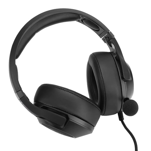 Hodebåren kablet lysende RGB gaming-headset med mikrofon for PS4