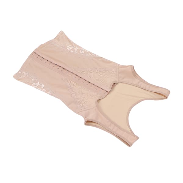 Korsett Bodyshaper för kvinnor Hög elastisk midja Bantande kroppsformande linne med frontknäppning (Khaki)XXL