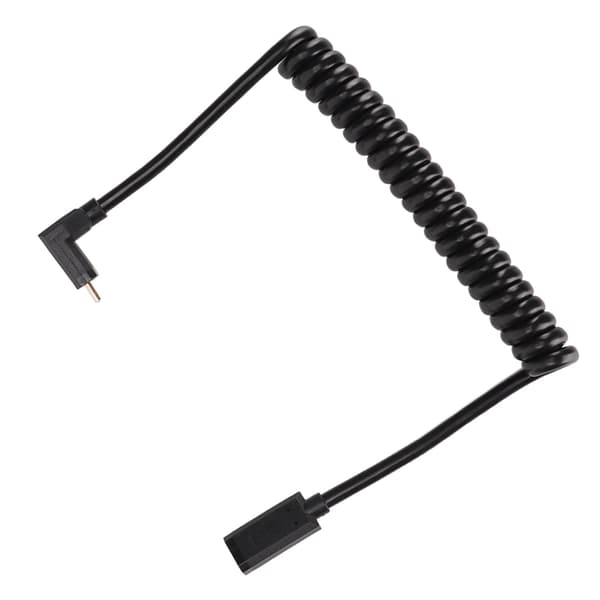 USB C-kabel USB C hunn til USB C hann 4K 60hz 3A hurtiglading 10Gbps 1,2m spiraldesign USB C strømkabel hunnhode til hann rett bøy