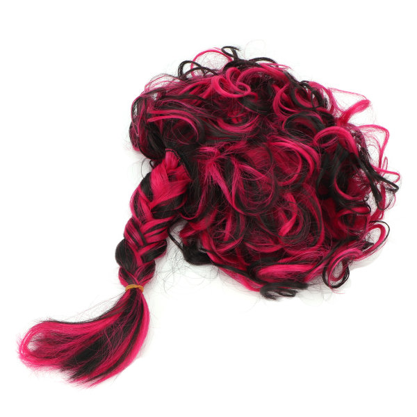 Cosplay parykk Myk farget høytemperatur syntetisk hår justerbar parykk til jul Halloween