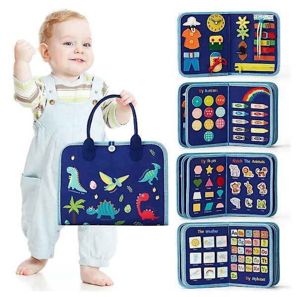 Baby Puzzle Activity Board, utviklingsleke for ferdighetspraksis