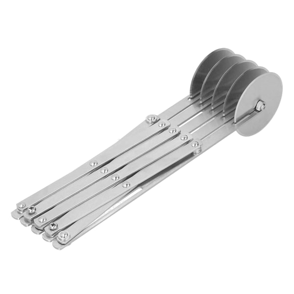 Multi Wheel Rostfritt stål Pizza Cutter Deg Bakverk Bröd Skärverktyg Köksbakning Verktyg5 hjul