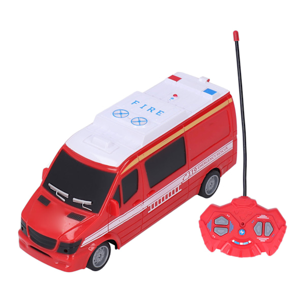 RC brannbil - Fjernkontroll - Høy simulering - Stabil - Holdbar - Fjernkontrollbil for barn over 3 år