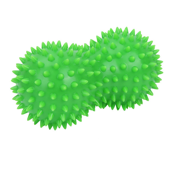 PVC Peanut Spiky Massageboll Ryggfot Massageboll Fitness Muskelmassage (grön)