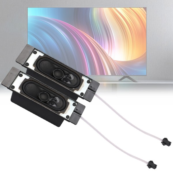 2 stk 8 Ohm 10W TV Box Høyttaler Høyttaler Lydforsterker for LCD TV Reklamespiller