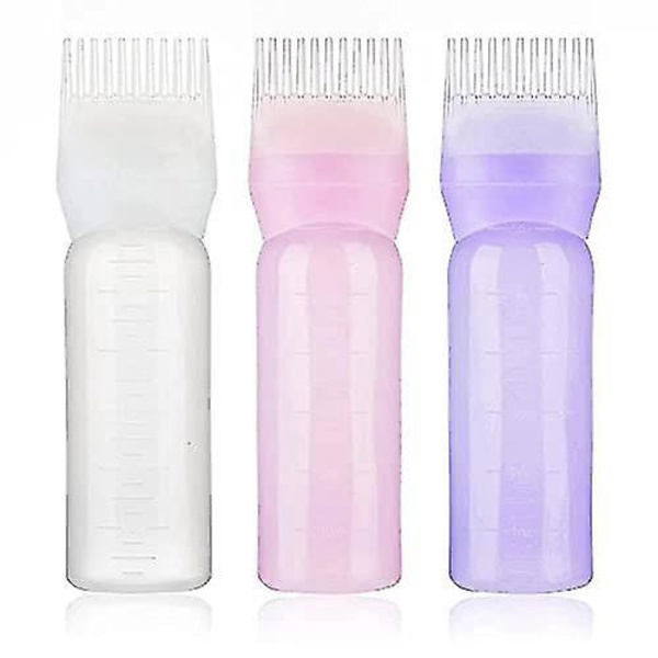 Root Comb Applicator Bottle Set til hårfarvning og hårstyling