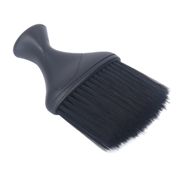 Neck Duster Rensebørste Sort Oblate Neck Hårbørste Blød Nylon Barber Duster Brush