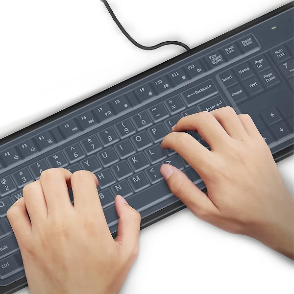 Transparent Dammskydd för Tangentbord, Återanvändbar Vattentät för Standard Desktop-tangentbord
