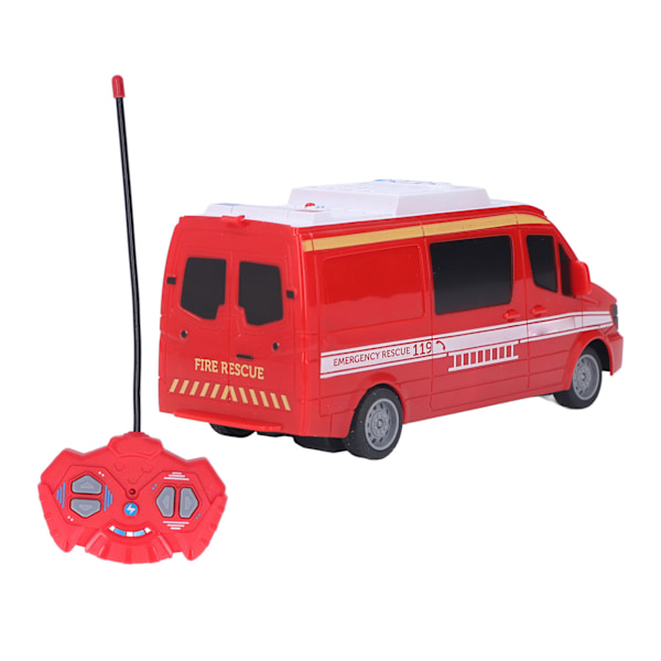 RC brannbil - Fjernkontroll - Høy simulering - Stabil - Holdbar - Fjernkontrollbil for barn over 3 år