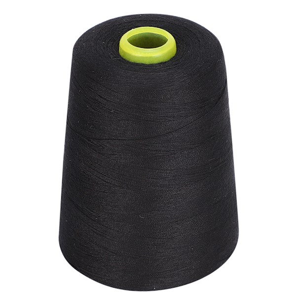 Symaskinetråd 8000 yards højkvalitets polyester husholdningstøjtilbehør (sort)