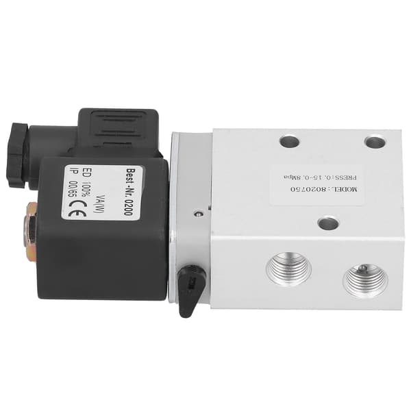 Elektrisk Solenoidventil 2 Posisjon 3-veis Enkel Kontroll Retningsventil 6mm Diameter 8020750DC24V