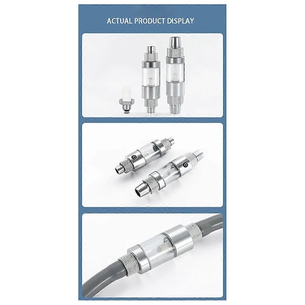 Akvarie CO2 Diffuser Observerbar Hurtig Indsættelse 12mm