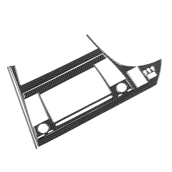 3 stk. karbonfiber GPS-navigasjonspanel trimdeksel, blank overflate, passer til Prius 2012-2015
