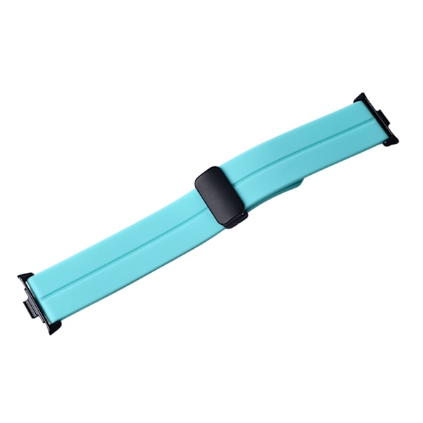 Klockarmband Klockarmband Silikon Magnetisk Fällbar Flexibel Vattentät Klockarmband för Mi Band 8 Pro Mintgrön