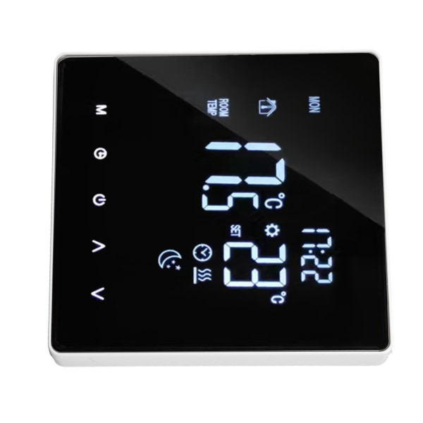 4400W Temperaturregulator LCD Touch Screen Golvvärme Termostat 5 till 60°C Inställning AC 90‑240V 3A med WiFi Länkning