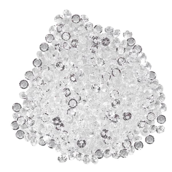 Transparenta akrylpärlor Bröllopsfest DIY-prydnad Vackra tillbehör Dekor (6mm 2000st)