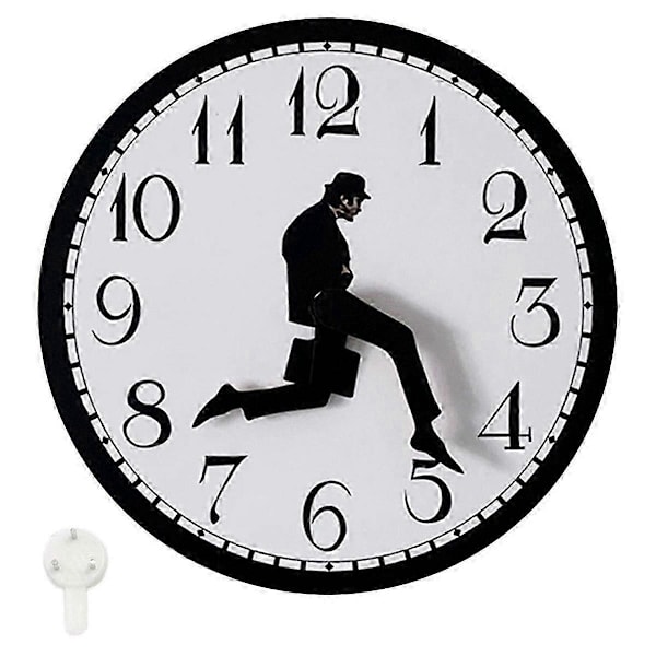 Walks Clock, Silly Walk Väggklocka, En Intressant Väggklocka kompatibel med Sovrum Kök Vardagsrum, Novel