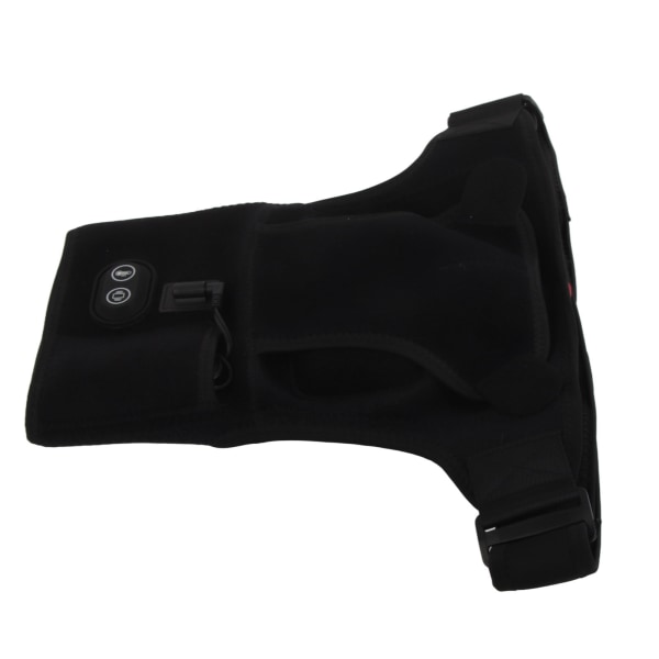 Oppvarmet skulderskinne Wrap Menn Kvinner Muscle Relax Elektrisk Varme Vibrasjon Massasje Skulderpute